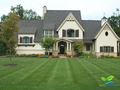 Lawn mowed and maintained by EcoScapes in Gretna NE